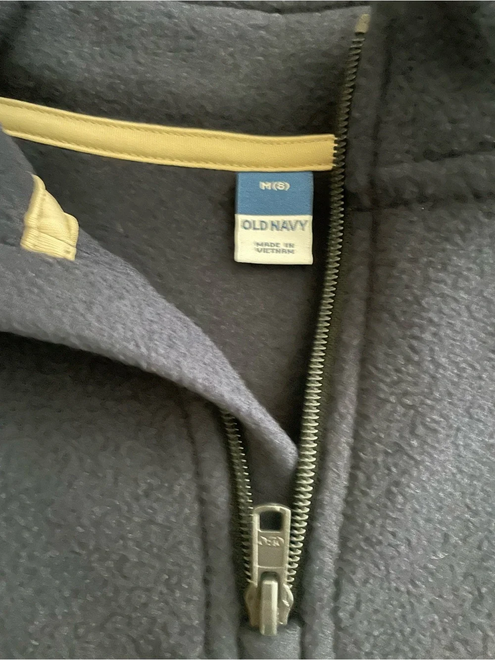 Old Navy Boys Navy Quarter-Zip Fleece Pullover